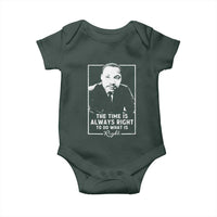 Martin Luther King Baby Onesie The Time Is Always Right MLK Day Black History Month
