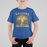 America's Golden Age Statue Of Liberty T Shirt For Kid