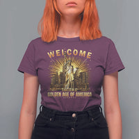 America's Golden Age Statue Of Liberty T Shirt For Women