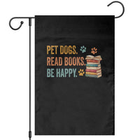 Retro Dog Book Lovers Garden Flag Bookish Dog Mom Gift