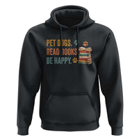 Retro Dog Book Lovers Hoodie Bookish Dog Mom Gift