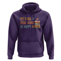 Retro Dog Book Lovers Hoodie Bookish Dog Mom Gift
