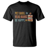 Retro Dog Book Lovers T Shirt Bookish Dog Mom Gift