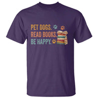 Retro Dog Book Lovers T Shirt Bookish Dog Mom Gift