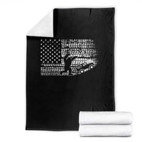 Bigfoot Offroad Car Throw Blanket Retro Sasquatch 4x4 UTV ATV Funny American Flag