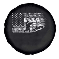 Bigfoot Offroad Car Spare Tire Cover Retro Sasquatch 4x4 UTV ATV Funny American Flag