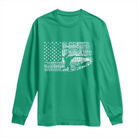 Bigfoot Offroad Car Long Sleeve Shirt Retro Sasquatch 4x4 UTV ATV Funny American Flag