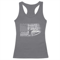 Bigfoot Offroad Car Racerback Tank Top Retro Sasquatch 4x4 UTV ATV Funny American Flag