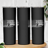 Bigfoot Offroad Car Skinny Tumbler Retro Sasquatch 4x4 UTV ATV Funny American Flag