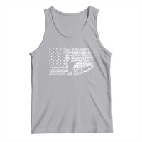 Bigfoot Offroad Car Tank Top Retro Sasquatch 4x4 UTV ATV Funny American Flag