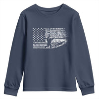 Bigfoot Offroad Car Youth Sweatshirt Retro Sasquatch 4x4 UTV ATV Funny American Flag