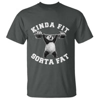Funny Gym T Shirt Kinda Fit Sorta Fat Panda Weightlifting Workout