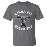 Funny Gym T Shirt Kinda Fit Sorta Fat Bear Weightlifting Workout
