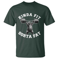 Funny Gym T Shirt Kinda Fit Sorta Fat Bear Weightlifting Workout
