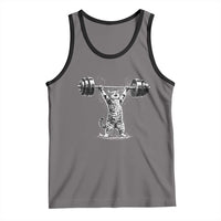 Funny Cat Gym Tank Top Weightlifting Workout