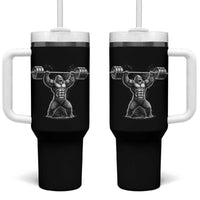 Funny Gym Bigfoot Tumbler With Handle Weightlifting Workout