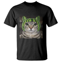 Watermelon Cat Silly Cat Meme T Shirt