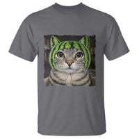 Watermelon Cat Silly Cat Meme T Shirt