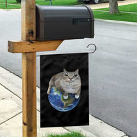 Earth Cat Silly Cat Meme Garden Flag