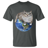 Earth Cat Silly Cat Meme T Shirt