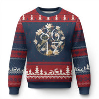 Retro 8647 Ugly Christmas Sweater Subtle FDT Wild Flower Aesthetic - Wonder Print Shop