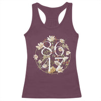 Retro 8647 Racerback Tank Top Subtle FDT Wild Flower Aesthetic - Wonder Print Shop