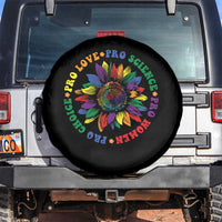 Pro Choice Women Rights Spare Tire Cover Equal Rights Multicolored Flowers - Wonder Print Shop