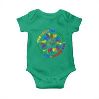 Pro Choice Women Rights Baby Onesie Equal Rights Multicolored Flowers - Wonder Print Shop