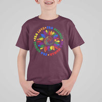 Pro Choice Women Rights T Shirt For Kid Equal Rights Multicolored Flowers - Wonder Print Shop