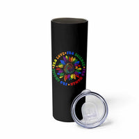 Pro Choice Women Rights Skinny Tumbler Equal Rights Multicolored Flowers - Wonder Print Shop