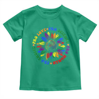 Pro Choice Women Rights Toddler T Shirt Equal Rights Multicolored Flowers - Wonder Print Shop