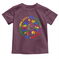 Pro Choice Women Rights Toddler T Shirt Equal Rights Multicolored Flowers - Wonder Print Shop