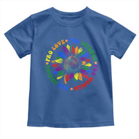 Pro Choice Women Rights Toddler T Shirt Equal Rights Multicolored Flowers - Wonder Print Shop