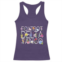 Subtle FDT Floral Racerback Tank Top Foxtrot Delta Tango Flower Resist