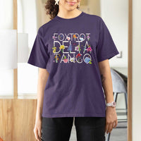 Subtle FDT Floral T Shirt For Women Foxtrot Delta Tango Flower Resist