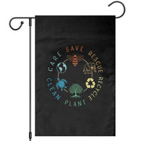 Earth Day Environment Garden Flag Save Bees Rescue Animals Recycle Plastic