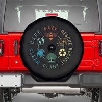 Earth Day Environment Spare Tire Cover Save Bees Rescue Animals Recycle Plastic