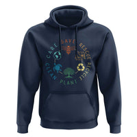 Earth Day Environment Hoodie Save Bees Rescue Animals Recycle Plastic