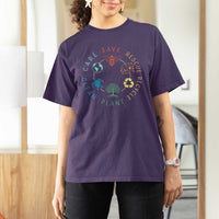 Earth Day Environment T Shirt For Women Save Bees Rescue Animals Recycle Plastic