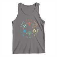 Earth Day Environment Tank Top Save Bees Rescue Animals Recycle Plastic