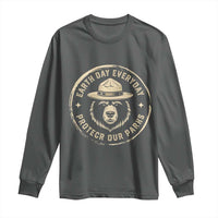 Earth Day Protect Our Parks Long Sleeve Shirt Vintage Retro Bear