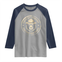 Earth Day Protect Our Parks Raglan Shirt Vintage Retro Bear