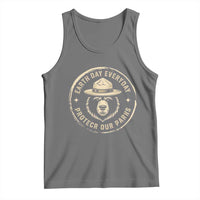 Earth Day Protect Our Parks Tank Top Vintage Retro Bear