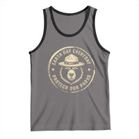 Earth Day Protect Our Parks Tank Top Vintage Retro Bear