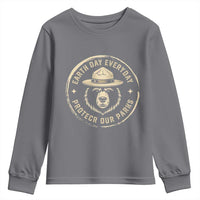 Earth Day Protect Our Parks Youth Sweatshirt Vintage Retro Bear