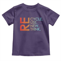 Environmental Activism Toddler T Shirt Recycle Reuse Renew Rethink Earth Day