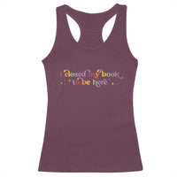 I Closed My Book to Be Here Racerback Tank Top - Wonder Print Shop