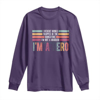 Book Lover Long Sleeve Shirt I Rescue Books - Wonder Print Shop