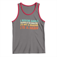 I Rescue Books Tank Top Funny Booksellers Bookworm Book Lover Reader Gift - Wonder Print Shop