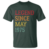 Legend Since May 1975 T Shirt Vintage Retro 50th Birthday Gifts